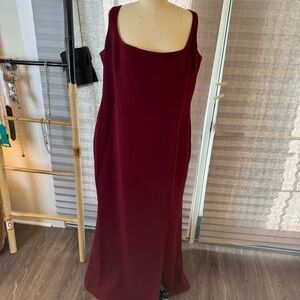 Anthropologie BLHDN Red Burgundy Special Occasion Dress SIZE 24 Never Worn